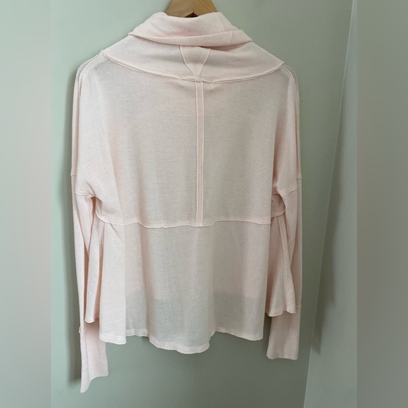 Free People We The Free Cozy Time Funnel Top Light Pink Soft XS - Picture 9 of 12